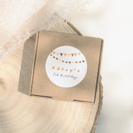 Adesivo Boho Bunting Flags Gênero Festa de aniversário neu