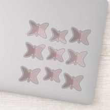 Boho Butterflies Rosa Terrestre