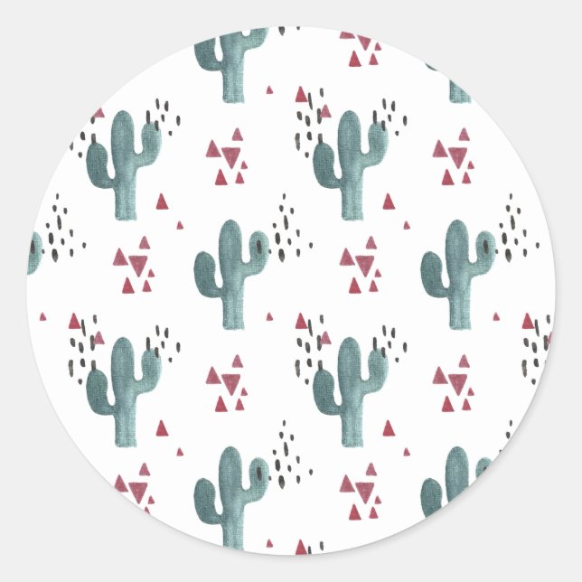 Adesivo Boho Cactus Sticker (Frente)