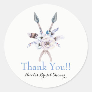 Adesivo Boho Chic Boêmio Flechas Pena Floral Festa