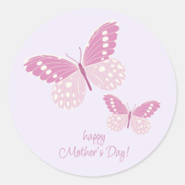 Adesivo Boho Chic Butterflies Happy Dia de as mães Sticker