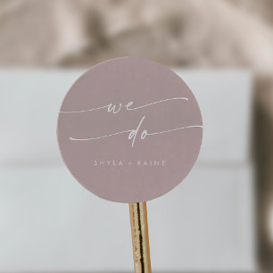 Adesivo Boho Chic Dusty Rosa Rosa Nós Envelopamos Selos