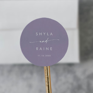 Adesivo Boho Chic Lavanda Roxo Nomes de Envelopes