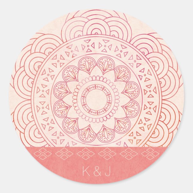 Adesivo Boho Chic Mandala Design (Frente)