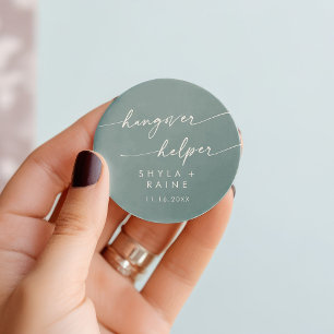 Adesivo Boho Chic Seafoam Teal Hangover Favor do Auxiliar