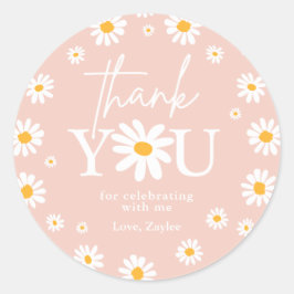 Adesivo Boho Daisy Dois Favoritos para festas segundos ani