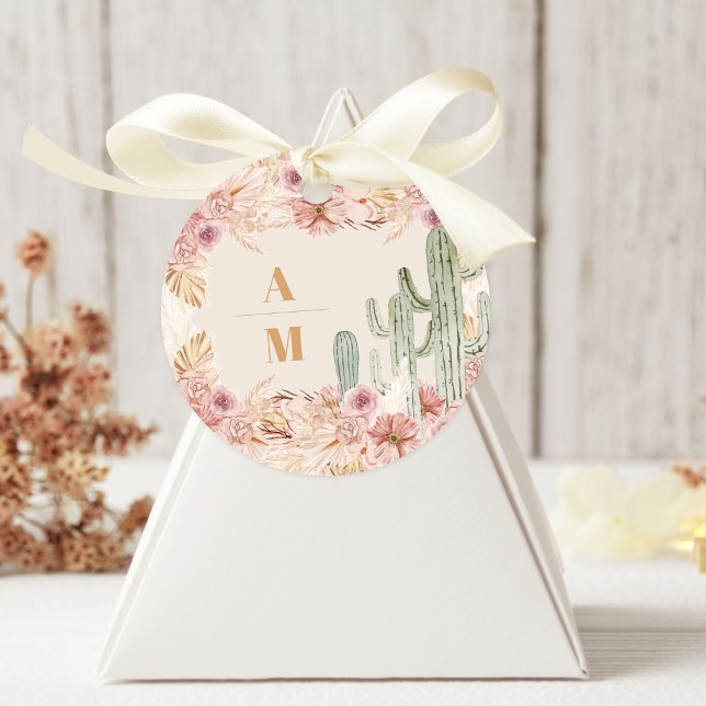 Adesivo Boho Desert Cactus Wedding (Criador carregado)