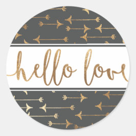 ADESIVO | Boho Dourado Seta Moderna Nascimento de