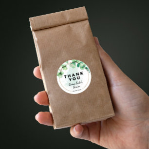 Adesivo Boho elegante e verde moderno casamento de eucalip