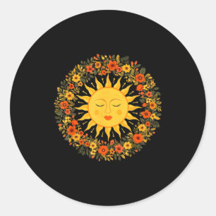 Adesivo Boho Espiritual Sol Fofo Boêmio Celestial Hippie
