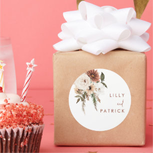 Adesivo Boho Fall Floral Terracotta Wedding