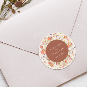 Adesivo Boho Fall Rustic Wildflower Personalizado