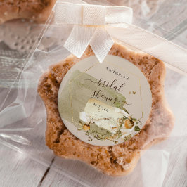 Adesivo Boho Flor Silvestre Outono Chá de Noiva Obrigada