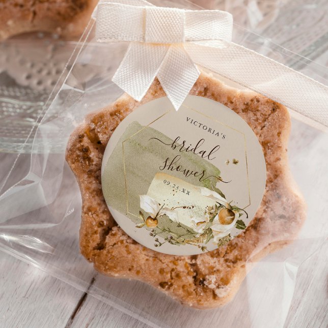 Adesivo Boho Flor Silvestre Outono Chá de Noiva Obrigada (Criador carregado)