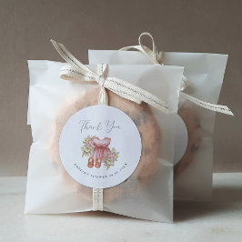 Adesivo Boho Floral Baby Girl Chá Obrigado Classic Rou