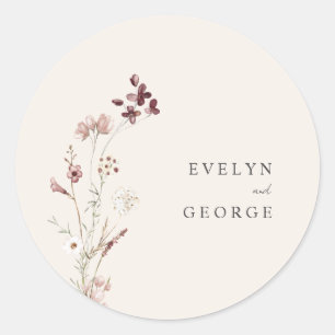 Adesivo Boho Floral Boho Minimalista Elegante