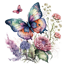 Adesivo Boho floral Butterfly Sticker Bohemian Ästhetik