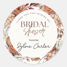 Boho Floral Chuveiro de Noiva Obrigado