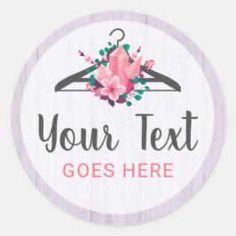 Adesivo Boho Floral Clothes Hanger Fashion Boutique