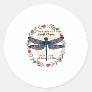 Adesivo Boho Floral Dragonfly Ela Está Fechada Com Força