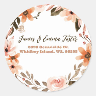 Adesivo Boho Floral Envelope Seal