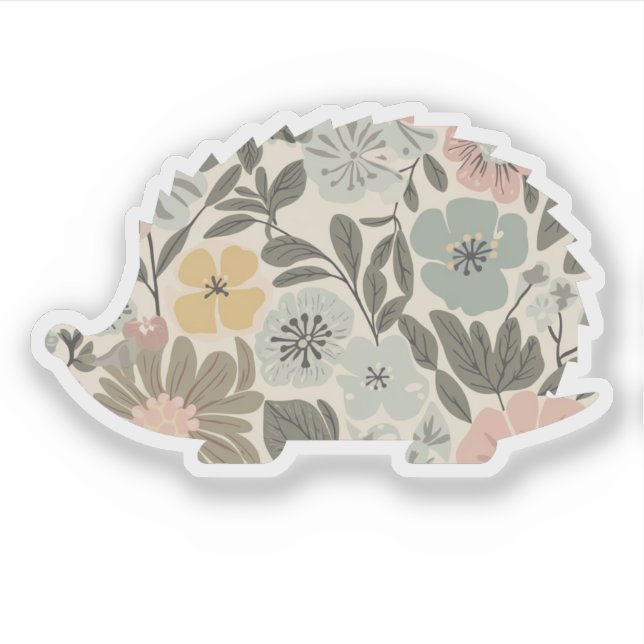 Adesivo Boho Floral Hedgehog (Frente)