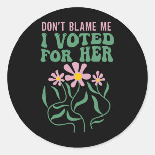 Adesivo Boho Flowers não me culpem. Votei pelo Anti-T