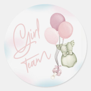 Adesivo Boho Gender Reveer Stickers Team Girl