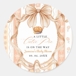 Adesivo Boho Little Cutie Pie Thanksgiving Baby Shower