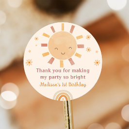 Adesivo Boho Little Sunshine Birthday Sticker