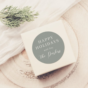 Adesivo Boho Modern Sage Green Christmas