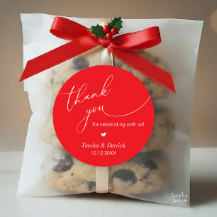 Adesivo Boho Moderno Casamento Bonito Coração Obrigado Pre