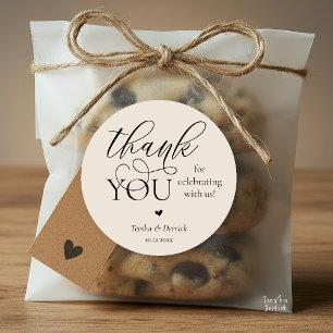 Adesivo Boho Moderno Casamento Bonito Coração Obrigado Pre