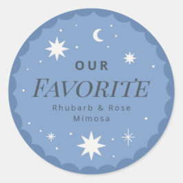 Adesivo Boho moon favorita bebida favorita vinda de casame