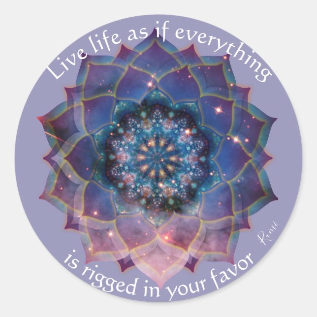 Adesivo Boho Nebula Bloom | Desenho de Mandala (Frente)