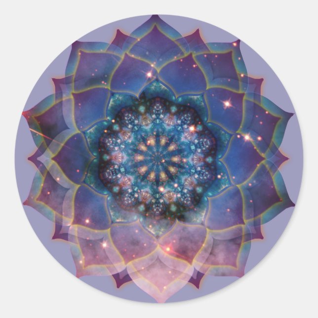Adesivo Boho Nebula Bloom | Desenho de Mandala (Frente)
