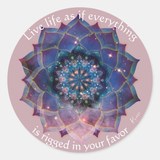 Adesivo Boho Nebula Bloom | Desenho de Mandala (Frente)