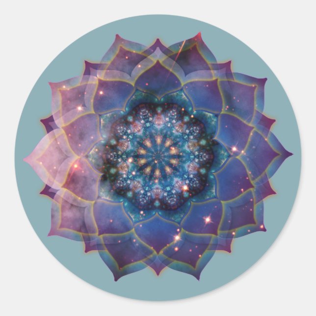 Adesivo Boho Nebula Mandala, Mística (Frente)