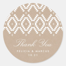 Adesivo Boho Obrigado, adesivo, falso kraft