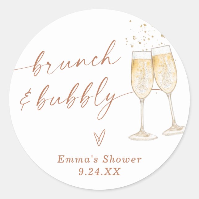 Adesivo Boho Obrigado Favor Sticker | Brunch e Bubble (Frente)