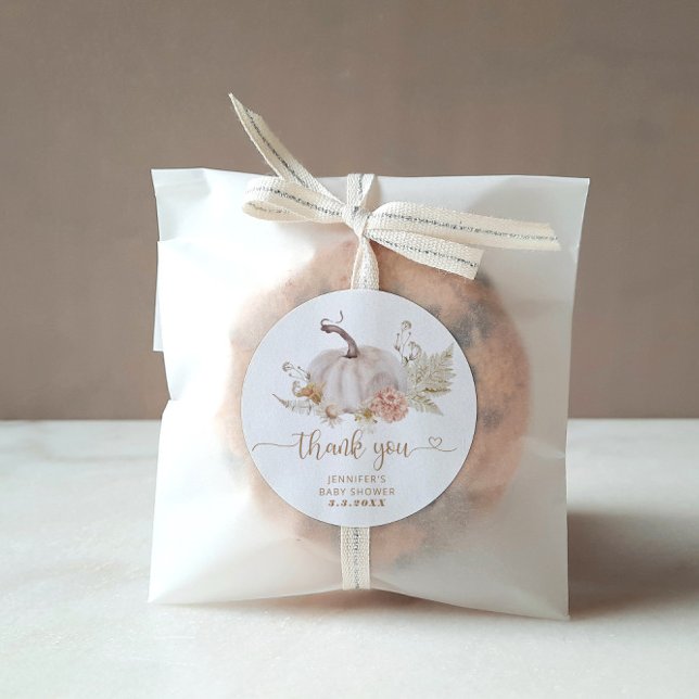 Adesivo Boho outono abóbora obrigado (Criador carregado)