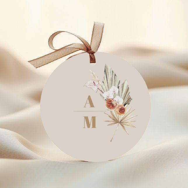 Adesivo Boho Pampass Grass Casamento Floral (Criador carregado)