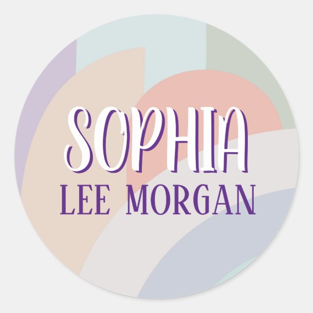 Adesivo Boho Pastel Rainbow (Frente)