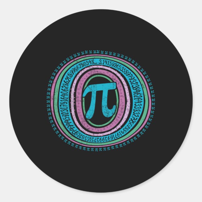 Adesivo Boho Pi Dia 3.14 Geek Matemático 2 (Frente)