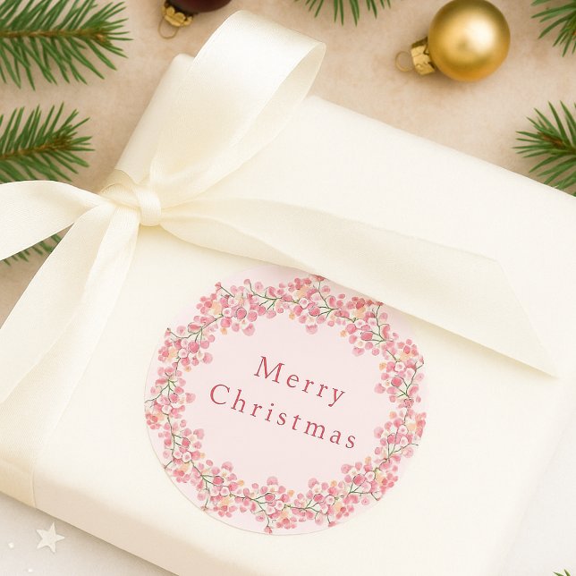 Adesivo Boho Pink & Red Berry Watercolor Fúria (Criador carregado)