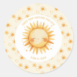 Adesivo Boho Primeira Viagem Em Torno Do primeiro aniversa