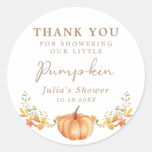 Adesivo Boho Pumpkin Fall Foliage Obrigado Por