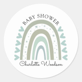 Adesivo Boho Rainbow Blue Baby Boy Sticker