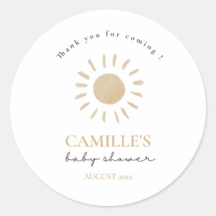 Adesivo Boho Rainbow e Sunshine Colorir Obrigado Classe