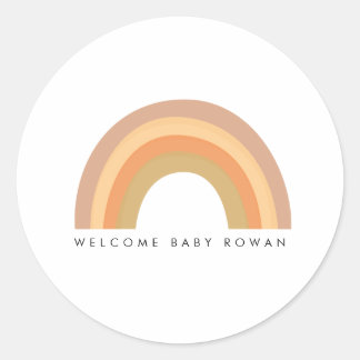 Adesivo Boho Rainbow party ou baby showker